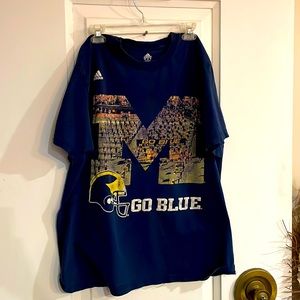 Adidas Men’s XLarge T-Shirt. Go Blue